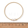 Natural Cultured Freshwater Pearl Potato Torque Bangles BJEW-JB14207-4