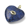 Dyed Natural Lapis Lazuli Pendants G-P585-03G-07-5