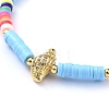 Handmade Polymer Clay Heishi Bead Stretch Bracelets BJEW-JB05078-05-2