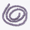 Opaque Solid Color Glass Beads Strands EGLA-A034-P8mm-D11-2