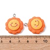 Opaque Resin Pendants RESI-G127-01D-3