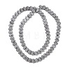 Electroplated Natural Lava Rock Beads Strands G-Q1009-G01-02G-2