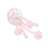 Glass Seed Beaded Jellyfish Big Pendants X-PALLOY-MZ01166-03-3