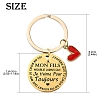 Alloy Enamel with Rhinestone & 201 Stainless Steel Keychain KEYC-YW00101-01-3