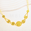 Vintage Embossed Coin Bib Necklaces for Daily HI9212-3