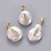 Natural Cultured Freshwater Pearl Pendants LS-KK-L187-A-01I-1