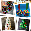 400Pcs Handmade DIY Doll Craft Pom Pom Balls FABR-SC0001-01A-03-6