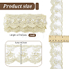 5 Yards Polyester Lace Ribbon OCOR-PH0036-77B-2