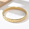 304 Stainless Steel & Rhinestone Hinged Bangles for Women BJEW-Z178-07G-1