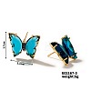 Crystal Butterfly Copper Earrings Fashion Luxury Colorful Ear Jewelry FB3429-2-1