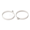 Non-Tarnish 304 Stainless Steel Open Back Bezel Flat Round Pendants X-STAS-Z040-04B-P-2