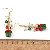 Christmas Handmade Lampwork Dangle Earrings EJEW-TA00829-5