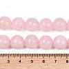 Round Natural Rose Quartz Gemstone Bead Strands G-J333-02-12mm-5