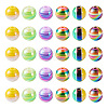 30Pcs 5 Colors Opaque Acrylic Beads MACR-TA0001-46-2