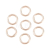 Brass Closed Jump Rings KK-D257-01RG-04-1