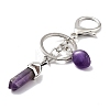 Natural Amethyst Keychain KEYC-M022-05A-2