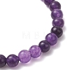6Pcs Natural Quartz Beaded Stretch Bracelets for Women Men BJEW-JB12965-5