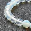 Opalite Beaded Stretch Bracelets BJEW-A117-B-07-3