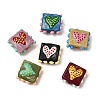 Handmade Lampwork Enamel Beads LAMP-S079-09-1