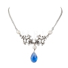 Pearl & Glass Pendant Necklaces NJEW-JN04669-1