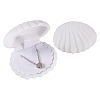 Shell Shaped Velvet Jewelry Storage Boxes VBOX-TADJ0001-02B-1