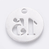 Non-Tarnish 304 Stainless Steel Pendants STAS-F233-15-P-2