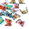 14Pcs 7 Colors Transparent Resin Pendants PALLOY-TA0002-51-3