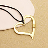 Bohemian Style Zinc Alloy Pendant Black Waxed Cord Necklaces for Women FS-WG15105-09-1