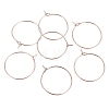 Ion Plating(IP) 316L Surgical Stainless Steel Hoop Earring Findings STAS-G130-03RG-21MM-2