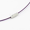 201 Stainless Steel Wire Necklace Cord TWIR-SW001-7-2