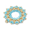 Seed Beads & Glass Beaded Pendants PALLOY-MZ01295-02-3