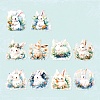 10Pcs 10 Styles Waterproof PET Stickers Set DIY-M002-01F-1