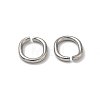 Tarnish Resistant 201 Stainless Steel Open Jump Rings X-STAS-M008-01-3