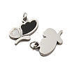 304 Stainless Steel Pendants STAS-O003-06P-2