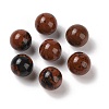 Natural Mahogany Obsidian No Hole Sphere Beads G-K353-04A-24-1