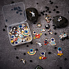 Craftdady 36Pcs 18 Styles Baking Painted Alloy Pendants FIND-CD0001-03-15