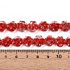 Luminous Handmade Gold Foil Glass Beads Strands FOIL-N029-01D-5