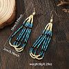 Bohemian Handmade Glass Seed Beads Dangle Earrings CZ5309-4