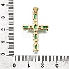 Brass Pave Cubic Zirconia Pendants CU-CBAE7DF-11G-A01-3