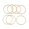 7Pcs Vacuum Plating 304 Stainless Steel Ring Bangles Set for Women BJEW-A011-14A-G-2