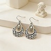 Alloy & CCB Plastic Beads Dangle Earrings WGFA69B-01-1
