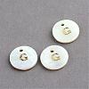 Freshwater Shell Pendants SSHEL-S249-G-1