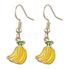 10 Pairs 10 Styles Fruit Alloy Enamel Dangle Earrings for Women EJEW-JE05905-4