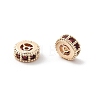 Brass Micro Pave Cubic Zirconia Beads KK-R216-10A-KCG03-2