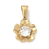 304 Stainless Steel Rhinestone Pendants STAS-A140-05D-G-1