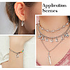 Alloy Rhinestone Charms ALRI-T008-01P-8