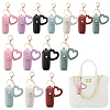 14Pcs 7 Colors PVC Leather Lipstick Keychain Holder KEYC-GO0001-23-1