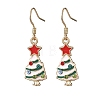 Alloy Enamel Dangle Earrings EJEW-JE06610-2