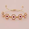 Handmade Glass Seed Bead Braided Bead Bracelets YX9052-1-1
