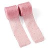 2Rolls Polyester Hot-fix Rhinestone Raw Edges Ribbon OCOR-TA0003-95D-3